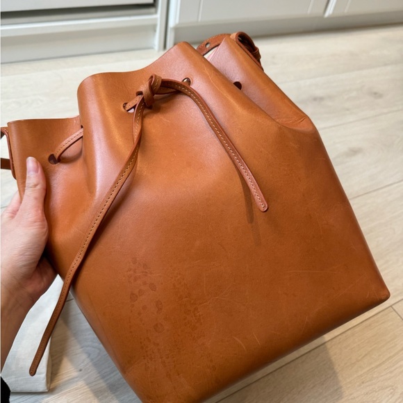 Mansur Gavriel Bucket Bag in color Camello/Rose - Picture 4 of 15